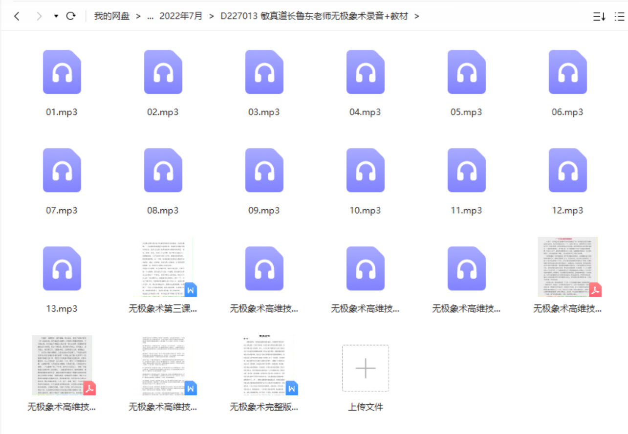 敏真道长鲁东老师无极象术录音 教材pdf 百度云下载！-优选易学