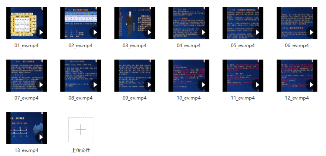 周易大学明禅数字命理视频13集 百度网盘下载-优选易学