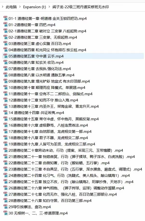 阎子龙-22级三班丹道实修班 百度网盘下载-优选易学