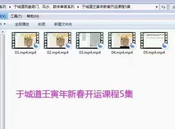 于城道壬寅年新春开运课程 免费结缘 百度网盘下载-优选易学