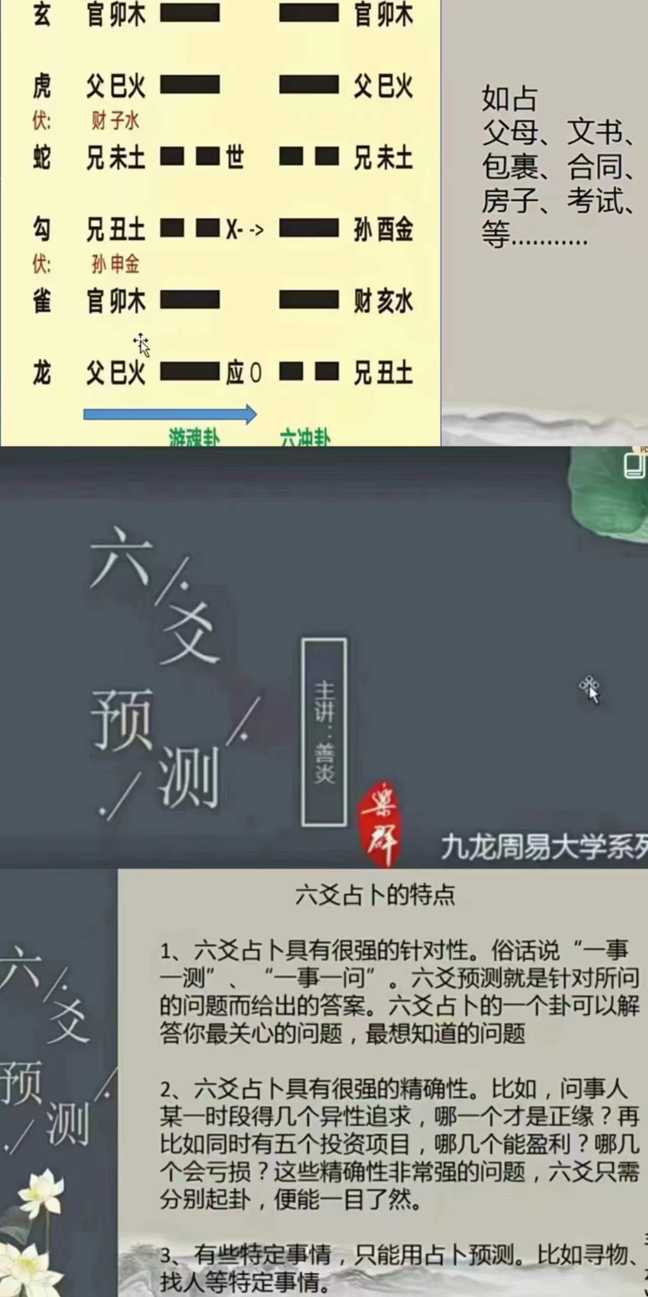 九龙道长弟子班善炎老师 六爻预测视频课程6集-优选易学